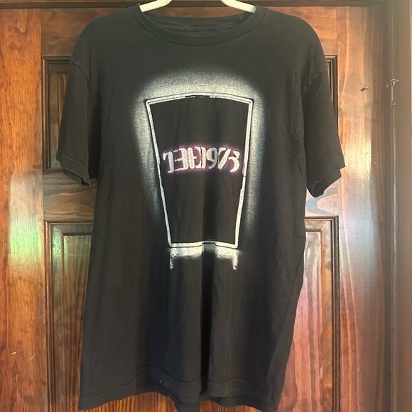 Black Graphic Tee with Bold Design - Picture 1 of 4